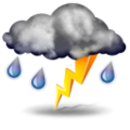 Forecast: Increasing clouds and cooler. Precipitation possible and windy within 6 hours.